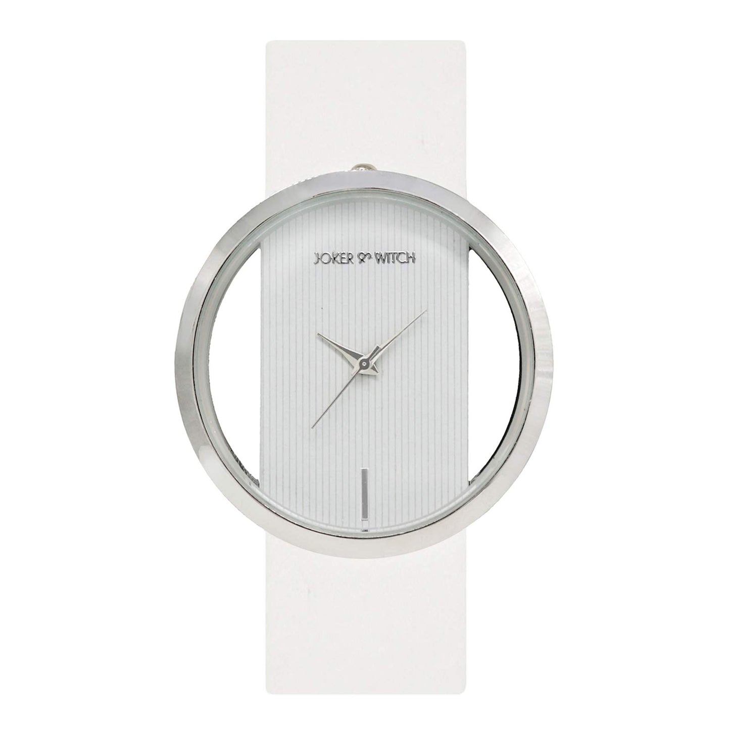 Joker & Witch Formal Analogue Women's Watch(White Dial Polyurethane Colored Strap)-JWBS107