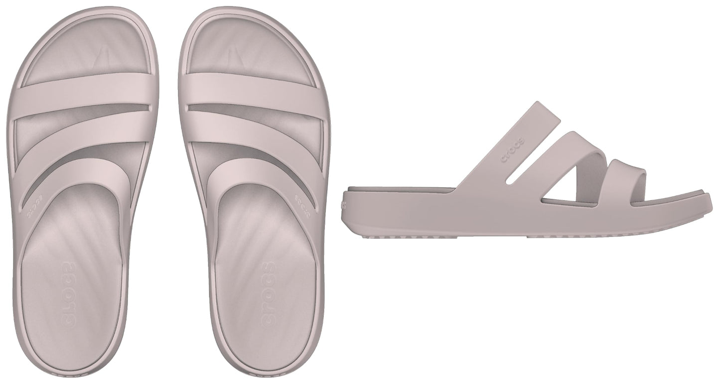 Crocs womens GETAWAY QUARTZ Sandal - 8 UK (W10) (209587-6UR)