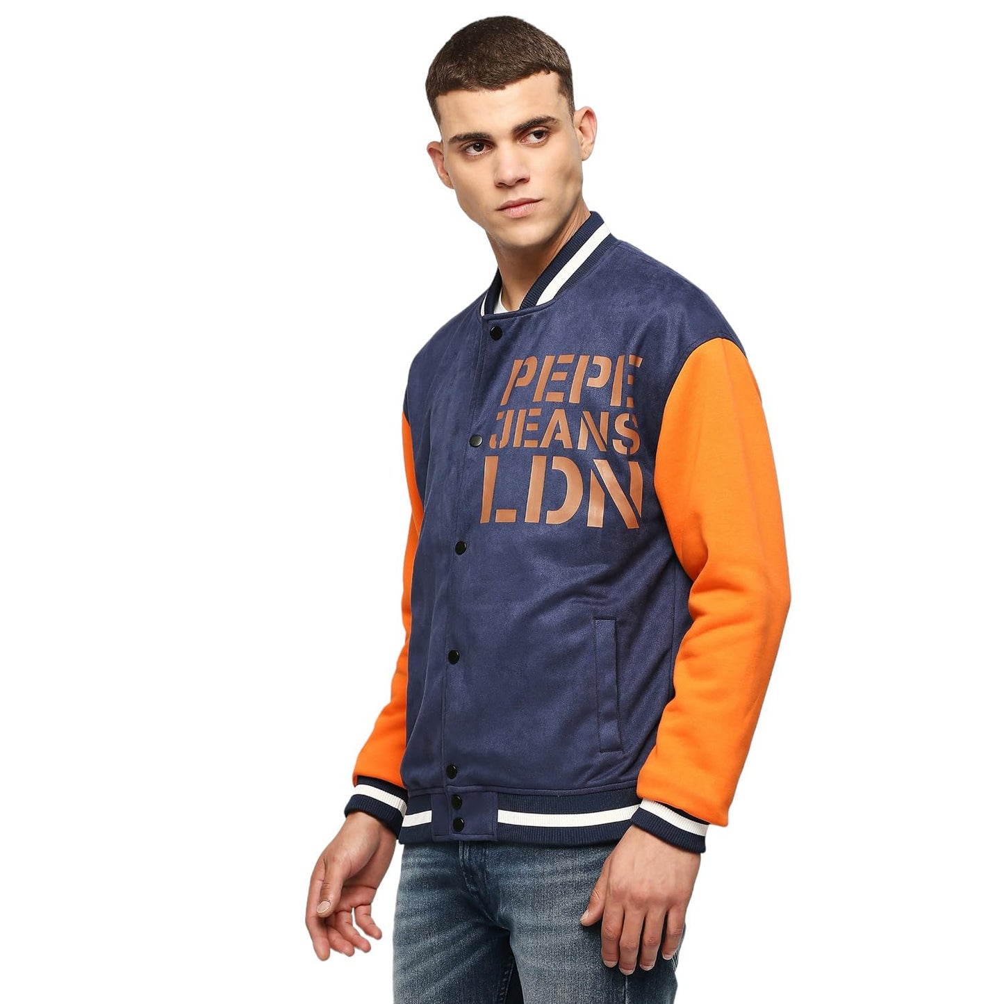 Pepe Jeans Men's A-Line Coat (PM402928_Navy Blue