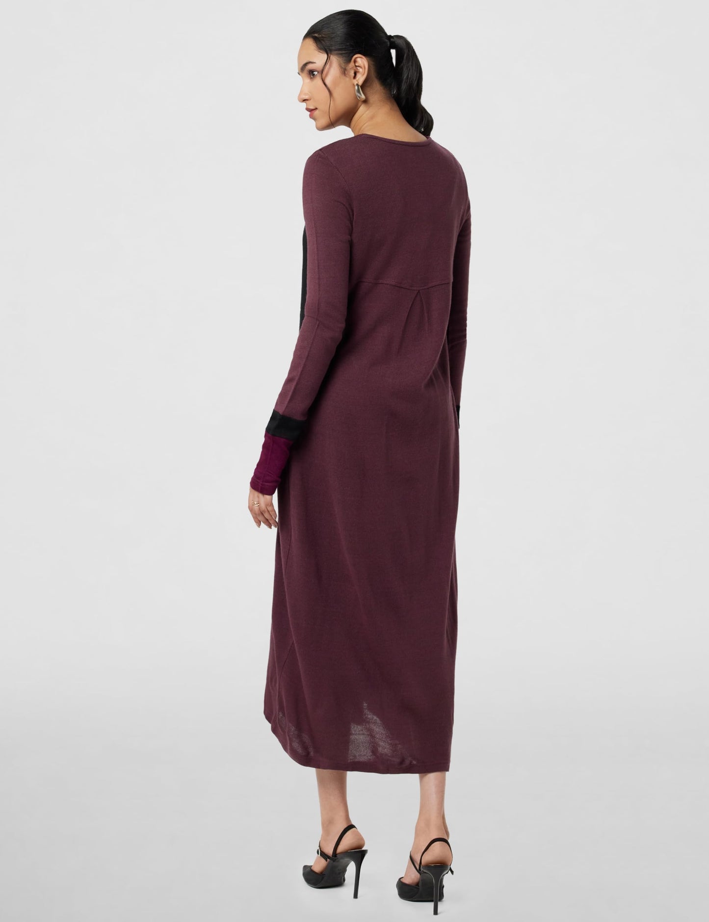 Max Women's Acrylic Casual Shrug Sweater (SRG2603_Wine_S)