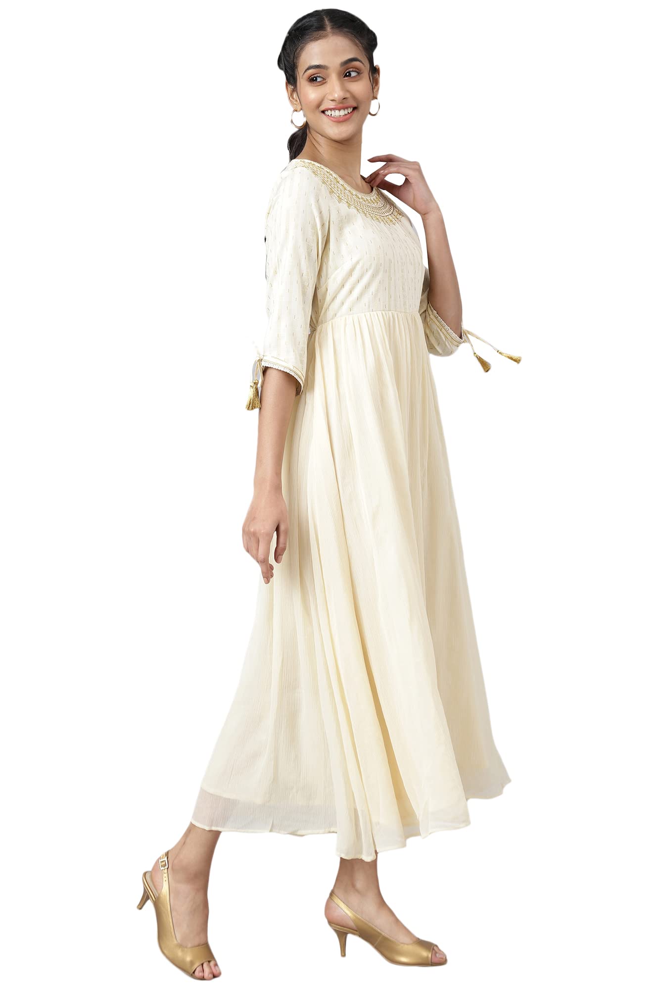 Aurelia Women Anise Flower Viscose Blend Geometric Printed A-Line Dress_22AUA12673-504983_XXL