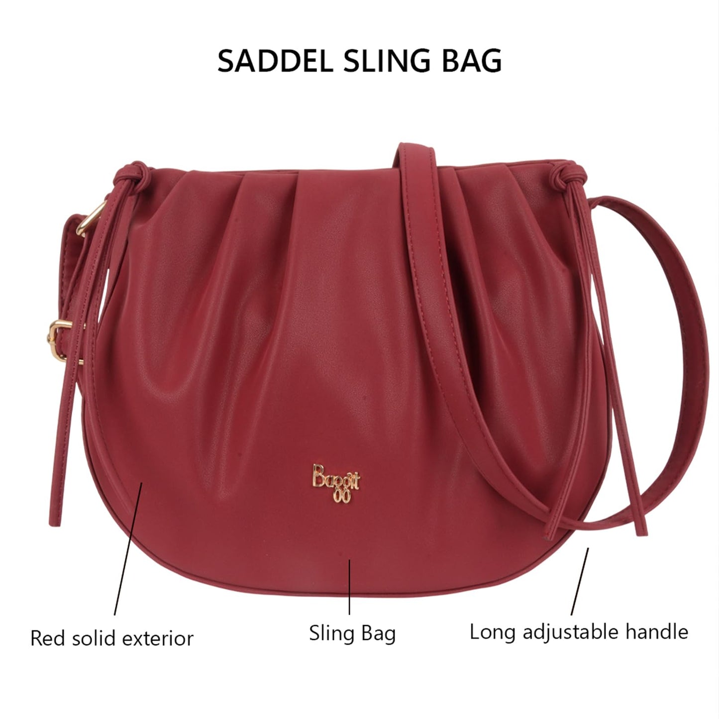 Baggit Women Medium Size handbag | Ladies Stylish Casual Purse Bag