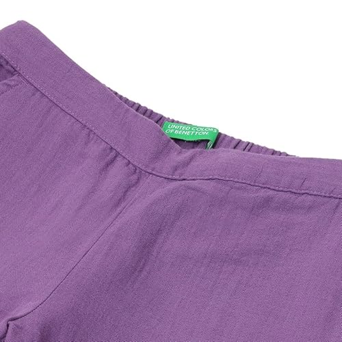 United Colors of Benetton Solid Regular Fit Crinkle Trousers