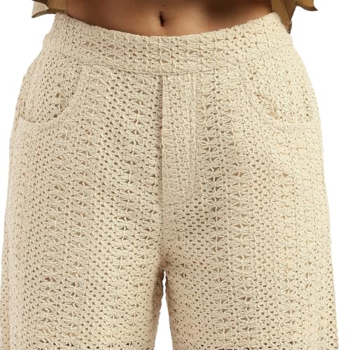 United Colors of Benetton Women's Wide Leg Trousers (25P4WVNBT186I901_Beige