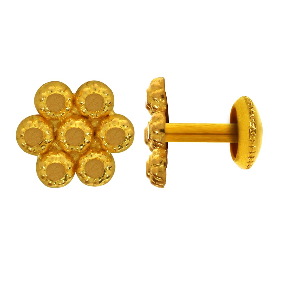 Joyalukkas 22KT (916) Yellow Gold Stud Earrings for Women (BN11203264)