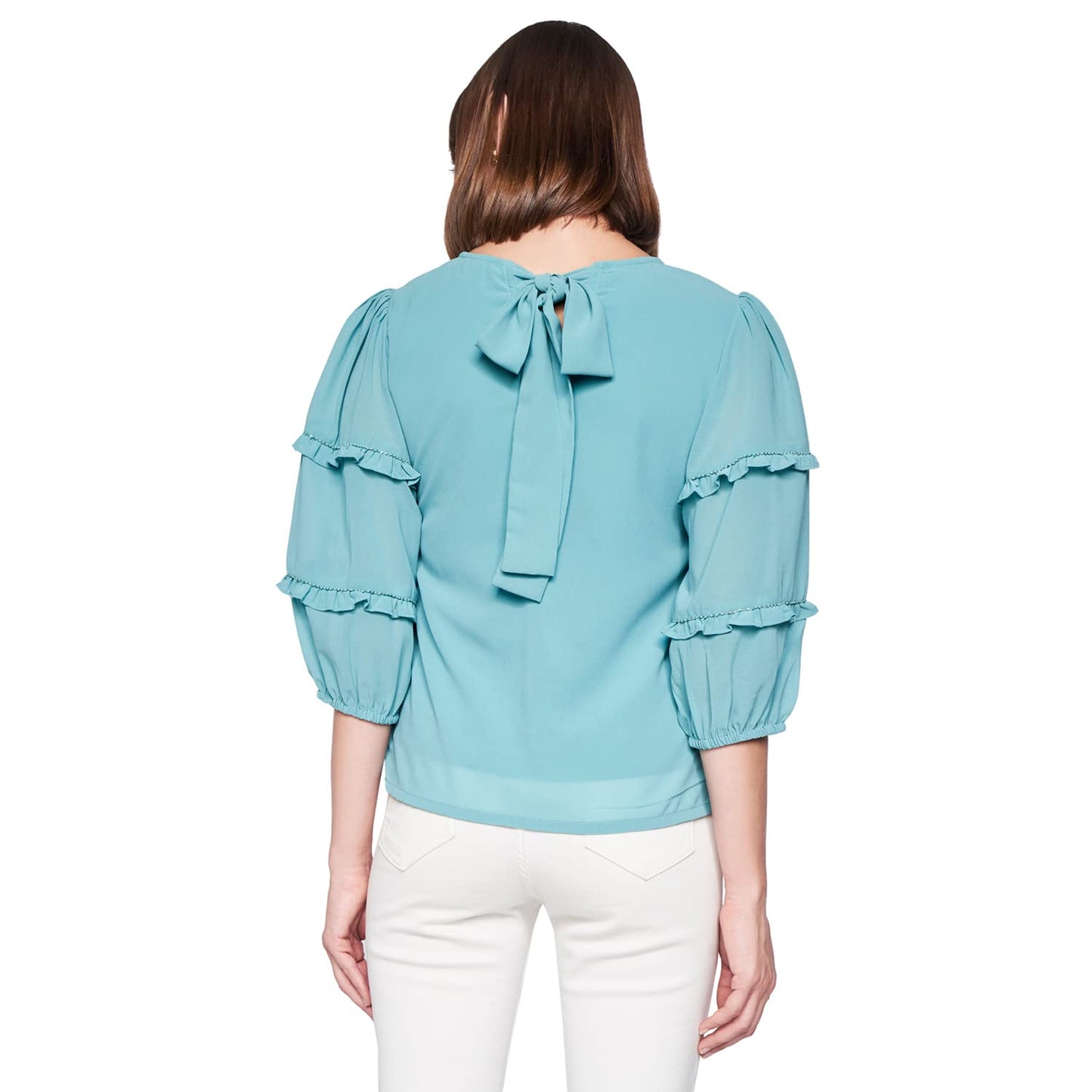 AND Women's Regular Shirt (SS22AB036TPG_Teal 16)