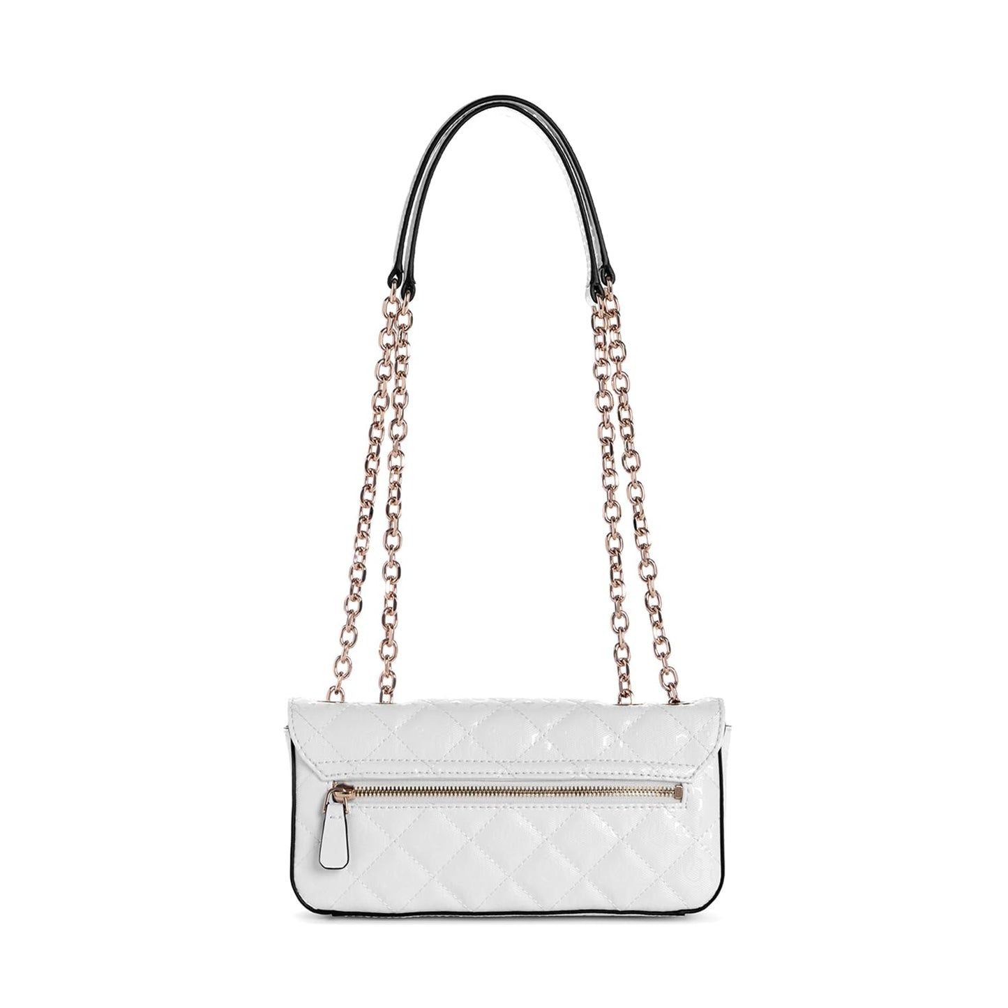 Guess Women White Quilted Bessey Convertible Crossbody Bag