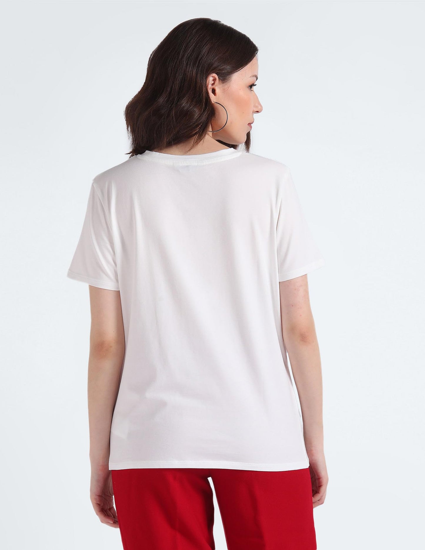 Tommy Hilfiger Womens White Color T-Shirt (0)