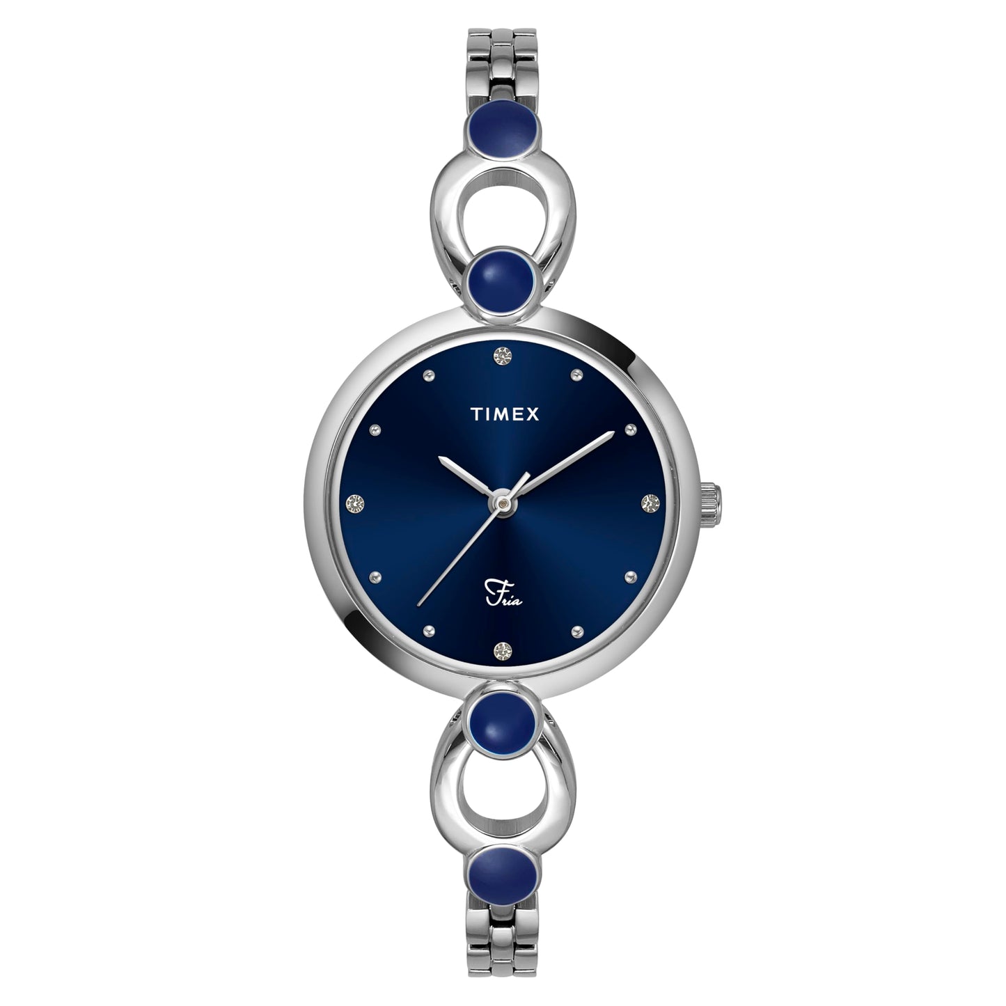 TIMEX Fria Women Blue Round Analog Watch - TWEL18100