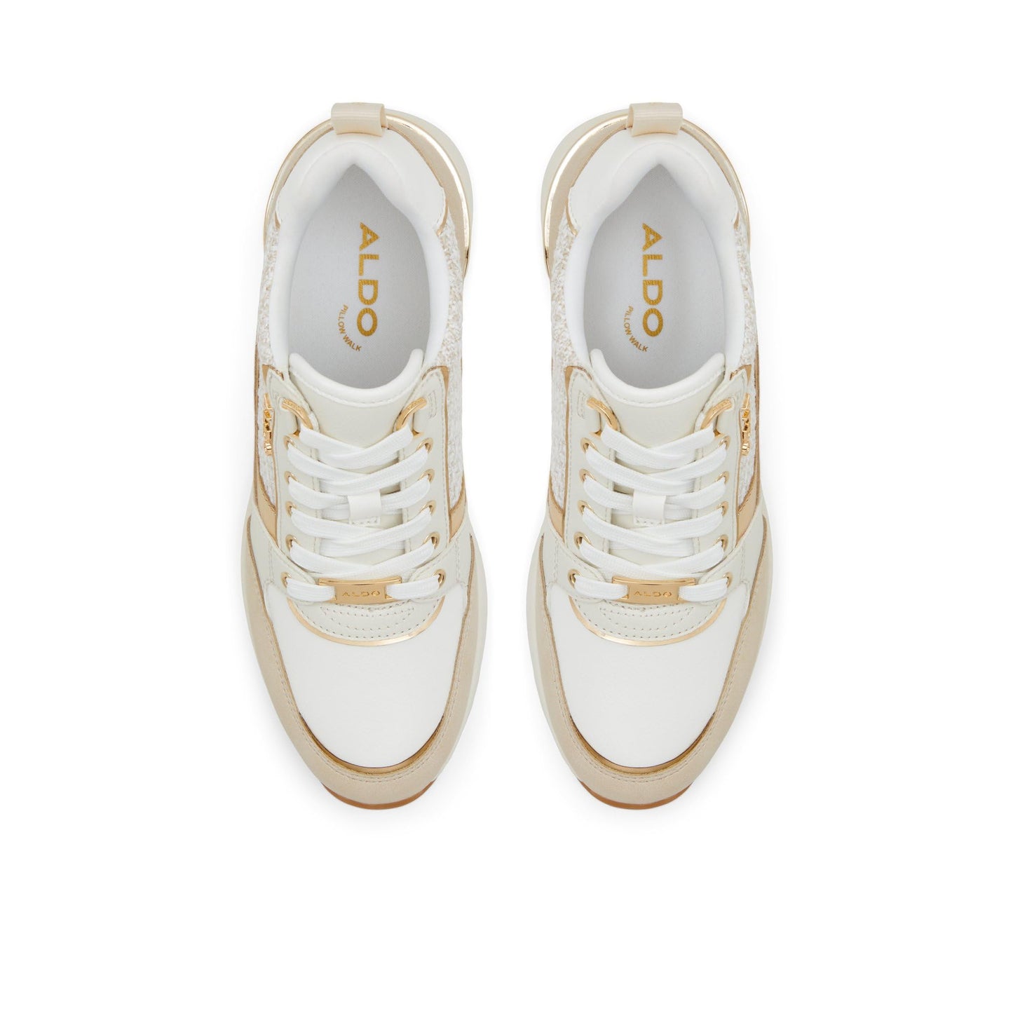 Aldo CAROTERIEL-IN110 Ladies Other White Wedge Sneakers