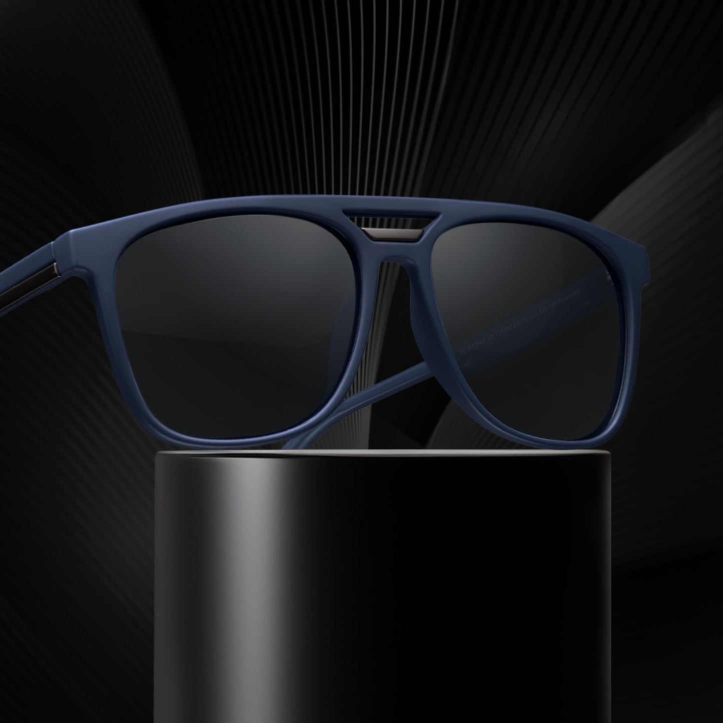 VINCENT CHASE EYEWEAR By Lenskart|Full Rim Square Branded Latest And Stylish Sunglasses|Polarized And 100% Uv Protected|Men & Women|Large|Vc S12644, Blue