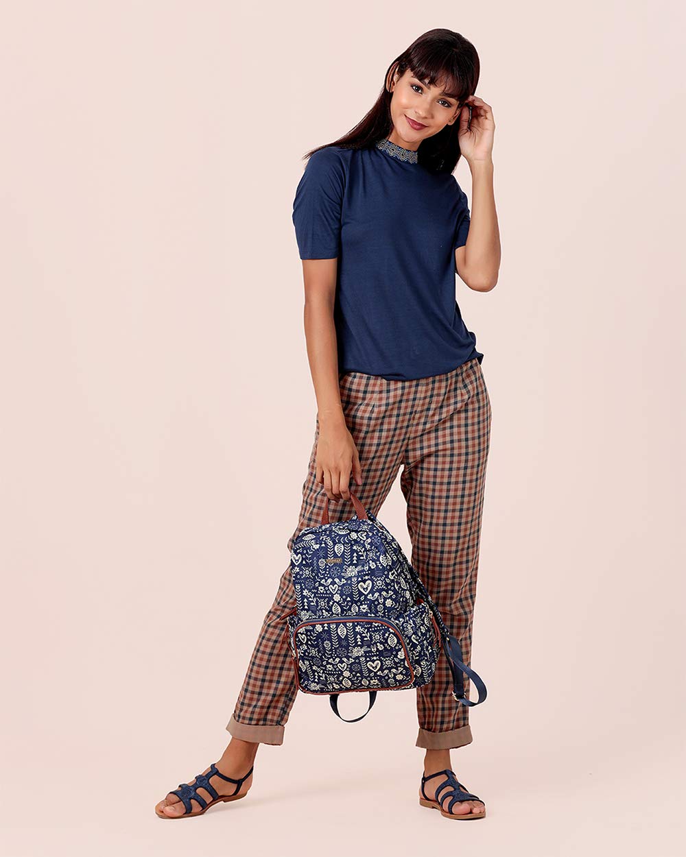 Chumbak Backpack for Women | Stylish Canvas Laptop Bag | Office/College Essentials, and Travel Backpack for Girls