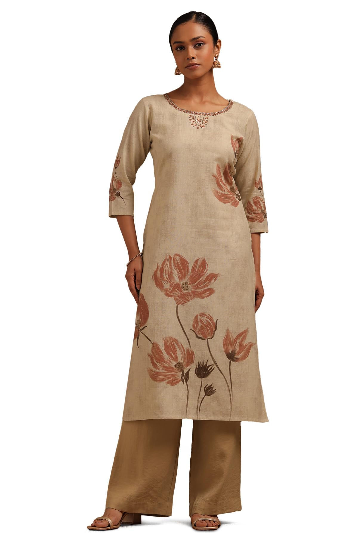 Soch Women's Pure Cotton Floral Kurta