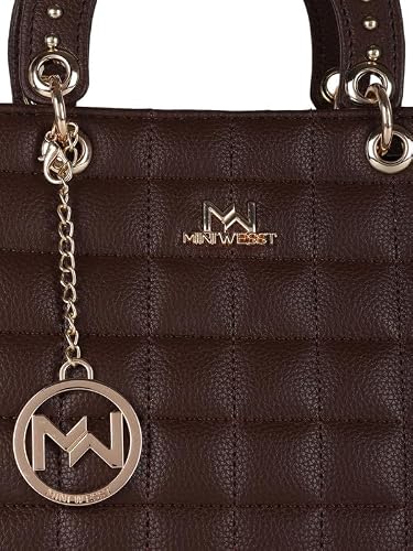 MINI WESST Arabian Night Handbag | Spacious Interior | Lightweight | Vegan Leather | Travel | Shopping | Office | Picnic