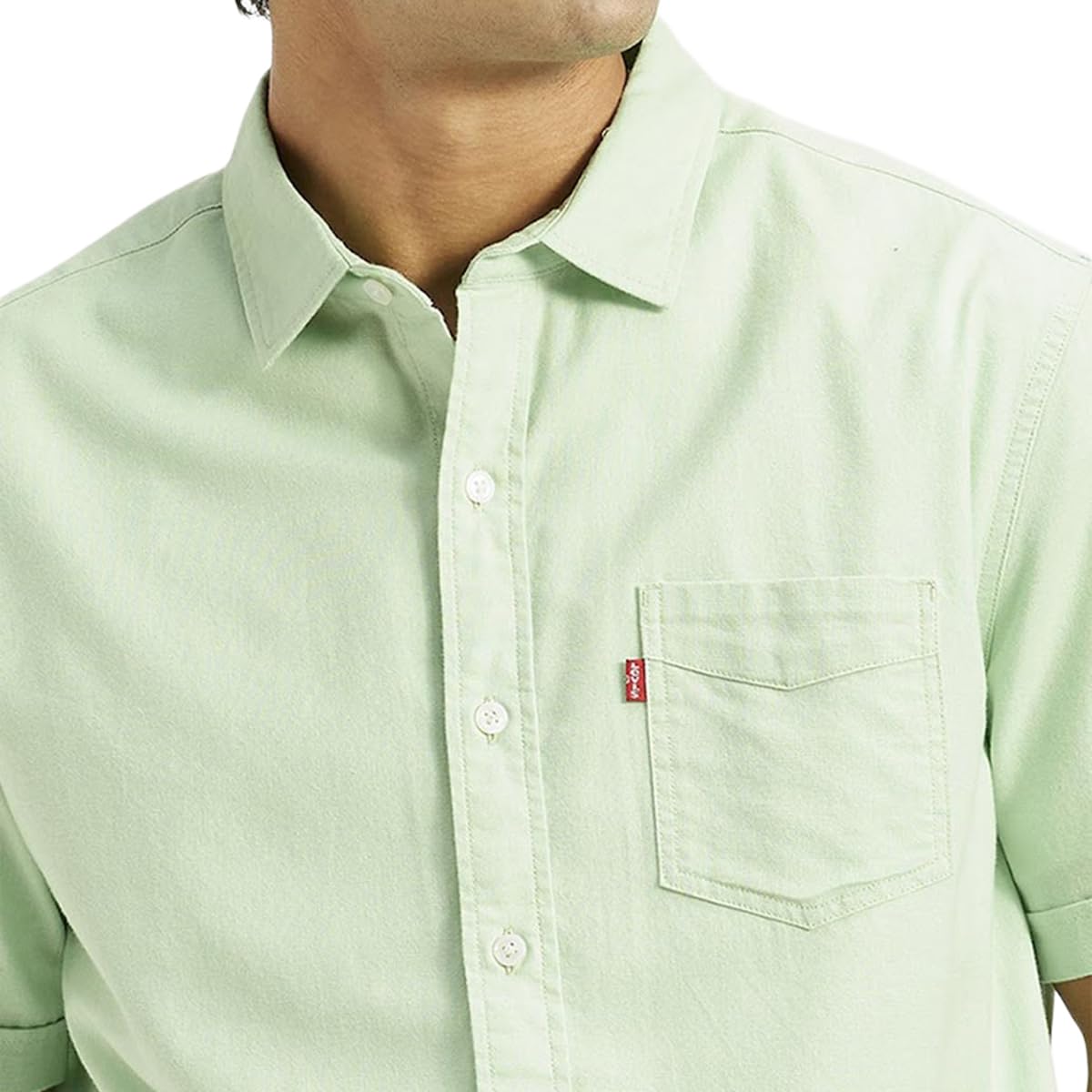 Levi's Men's Regular Fit Shirt (32908-0365_Green