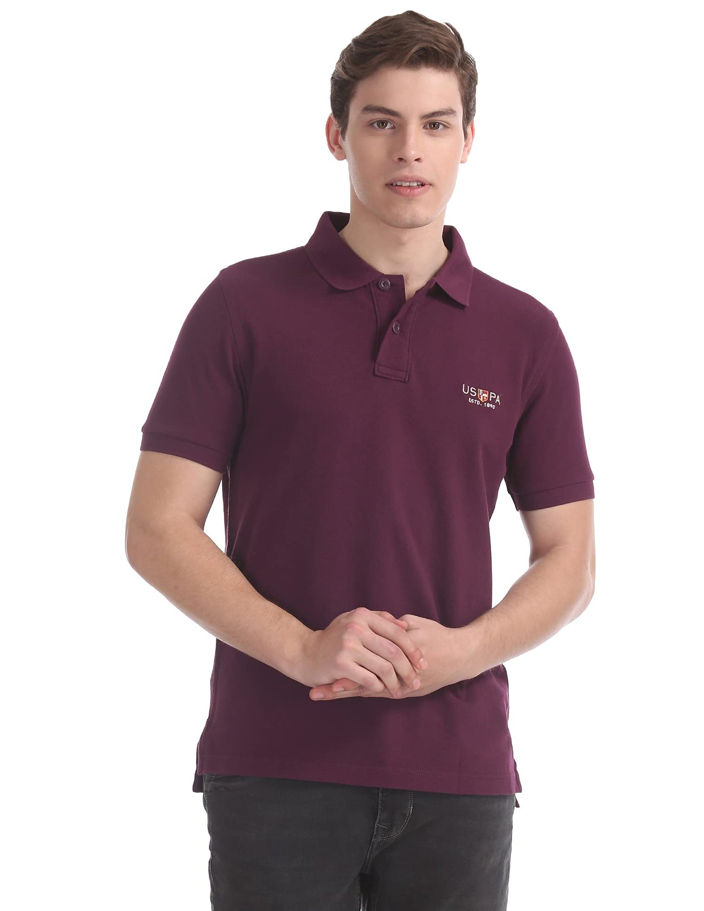 U.S. POLO ASSN. Men's Regular Fit T-Shirt (USTS5801XL_Italian Plum_Italian Plum_XL)
