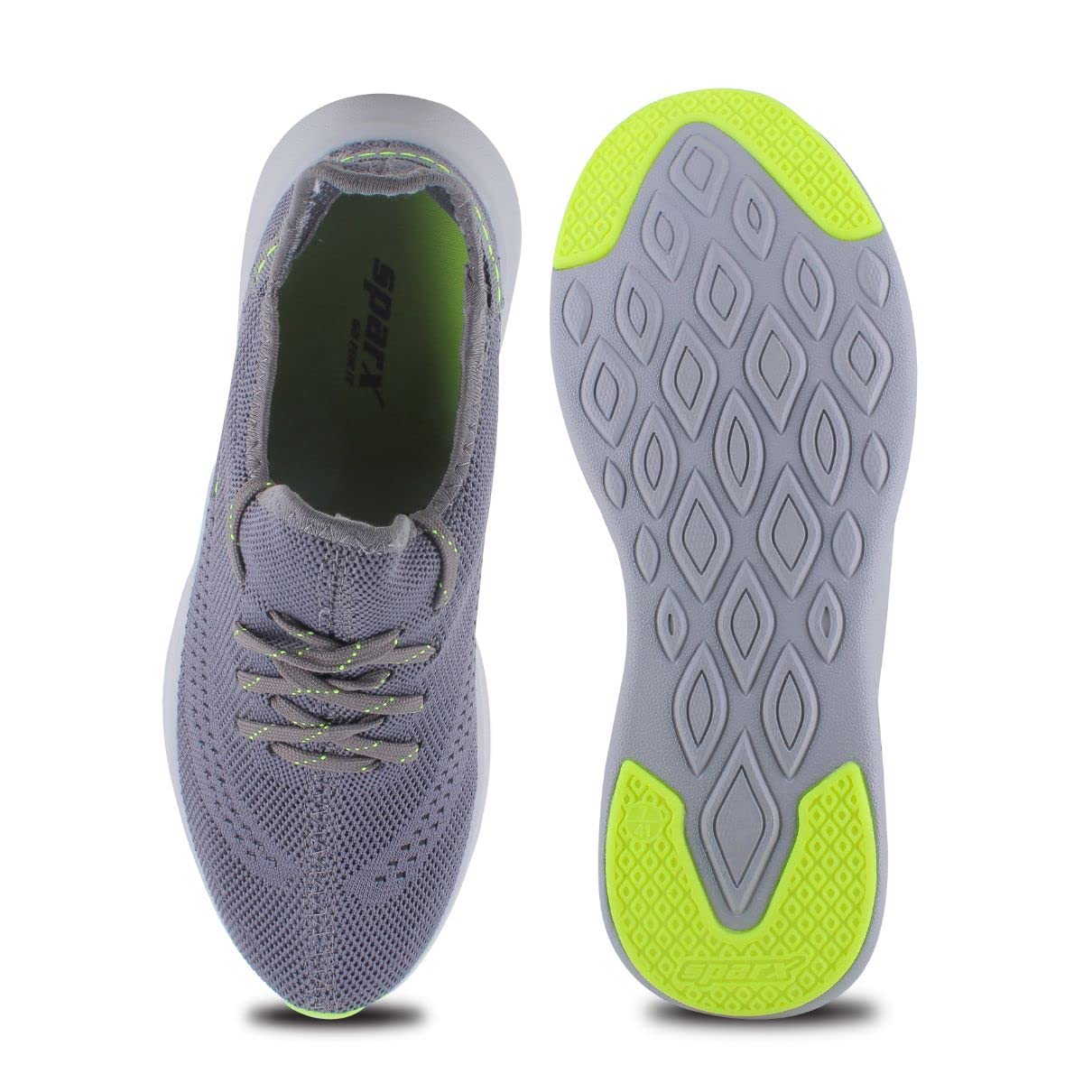 SPARX Mens Sx9038g Grey Green Running Shoe - 10 UK (SX9038G)