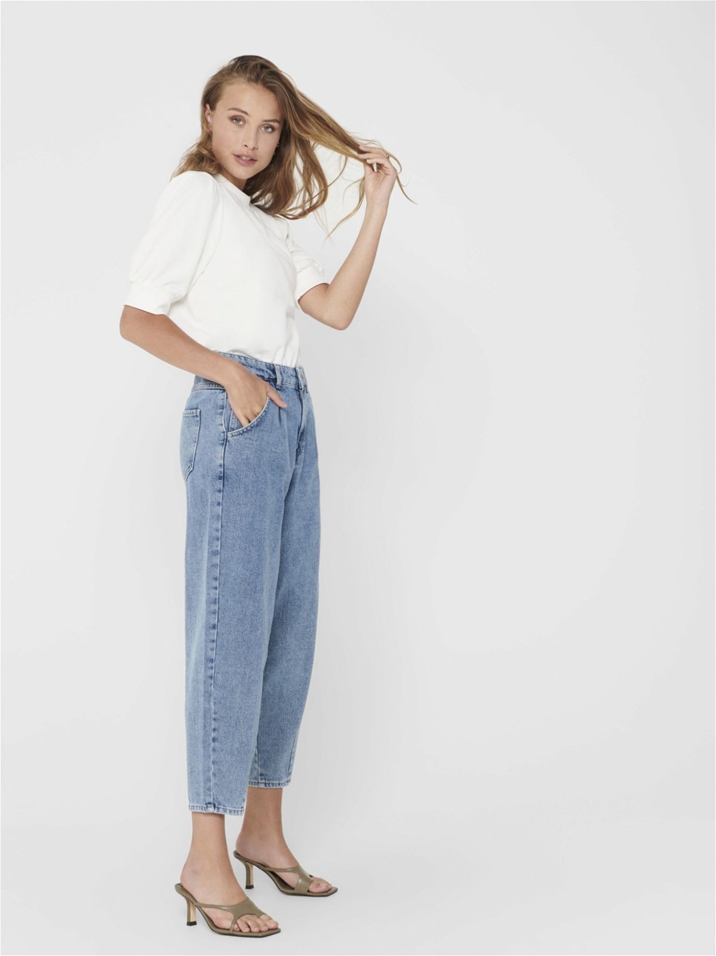 ONLY Straight Fit Jeans (15216530_Light Blue Denim_M/32)