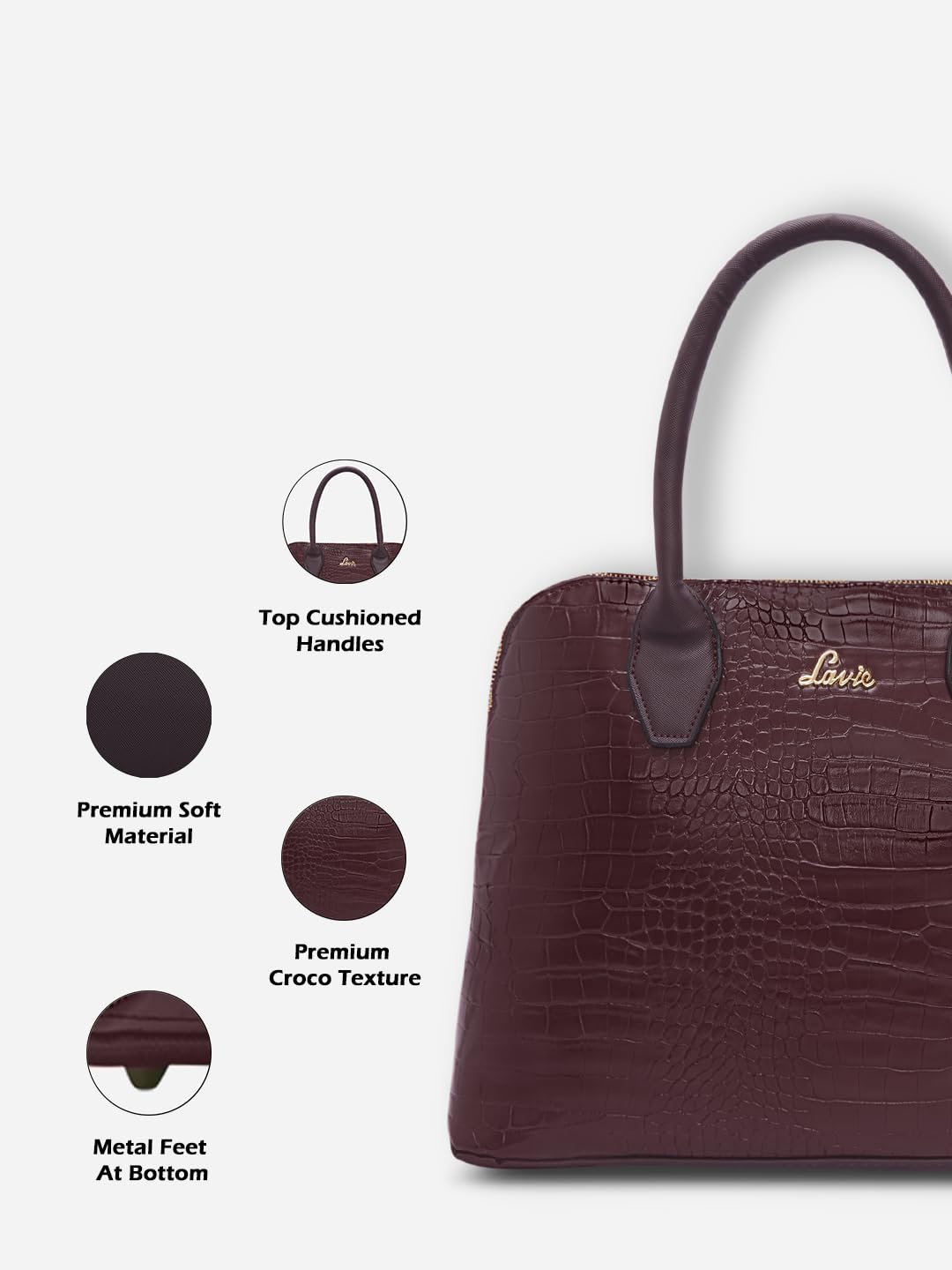 Lavie Women's Mimi Large Dome Satchel Bag | Ladies Purse Handbag