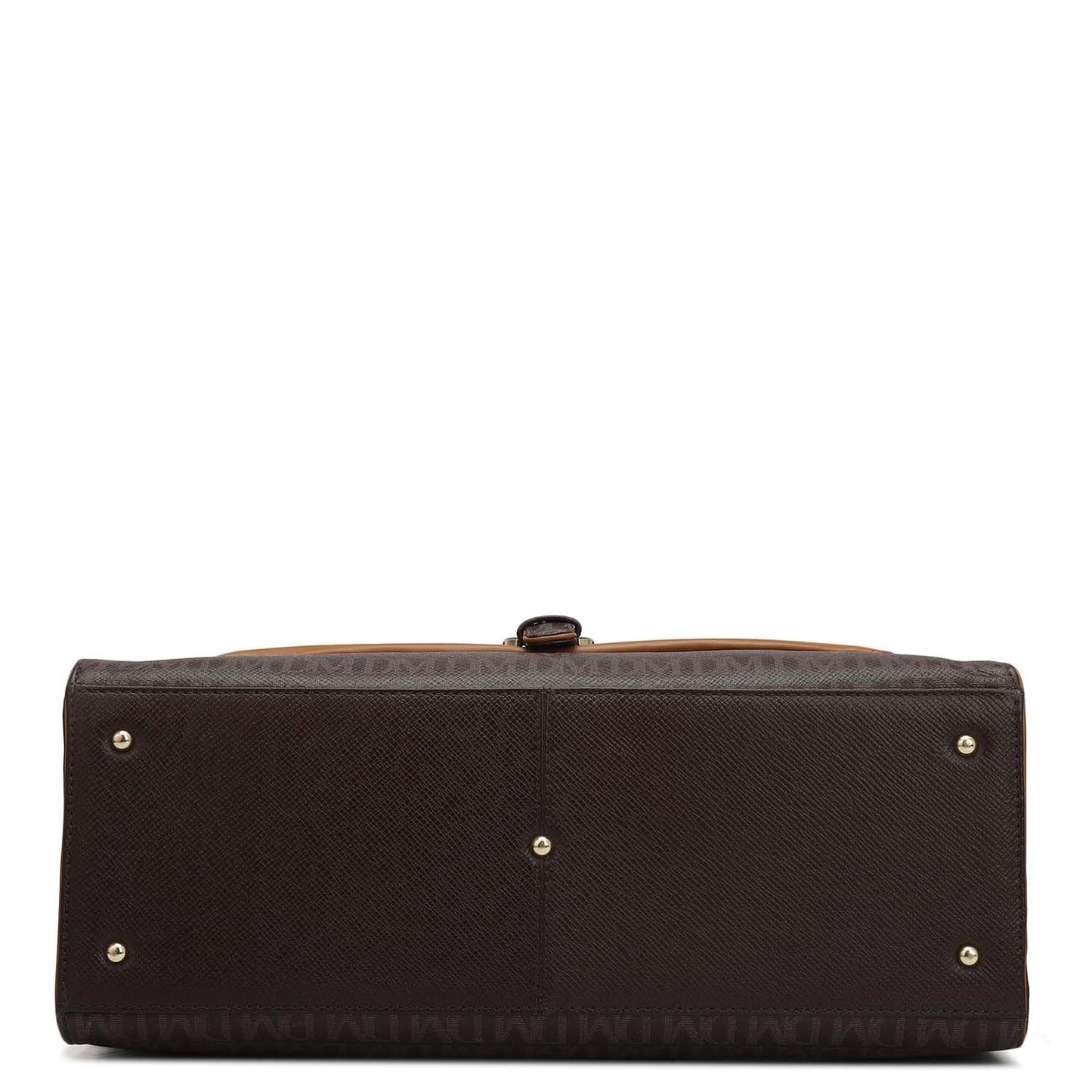 Da Milano Leather Satchel Bag for Women - Brown