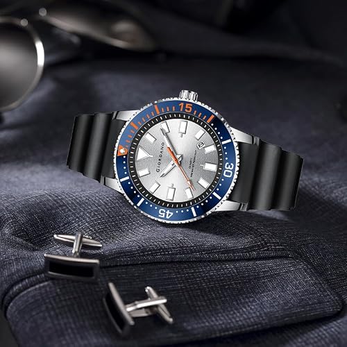 Giordano Analog Wrist Watch for Men Stylish Silicon Strap with Water Resistant 3 Hand Mechanism for Men and Boys to Compliment Your Look/Ideal Gift for Male - GZ-50103