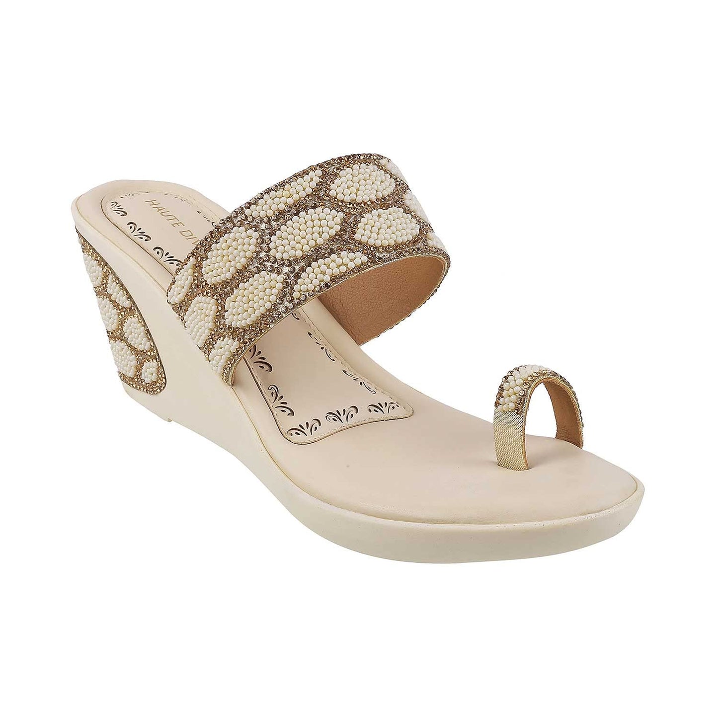 Mochi Womens Synthetic Off White Slip Ons (Size (8 UK (41 EU))