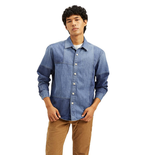 Levi's Men's Relaxed Fit Shirt (004OJ-0001_Blue
