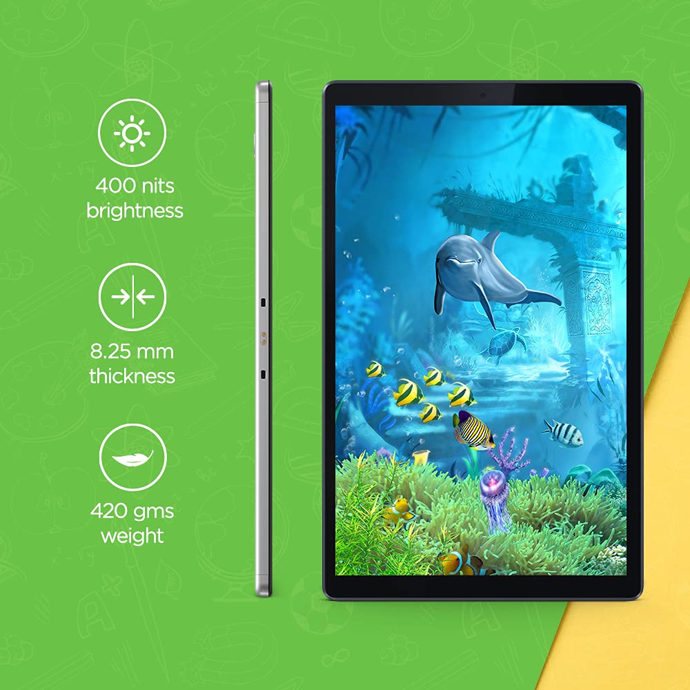 Lenovo Tab M10 HD 2nd Gen (10.1 inch/25.65 cm, 2 GB, 32 GB, Wi-Fi Only) Platinum Grey with Metallic Body and Octa core Processor