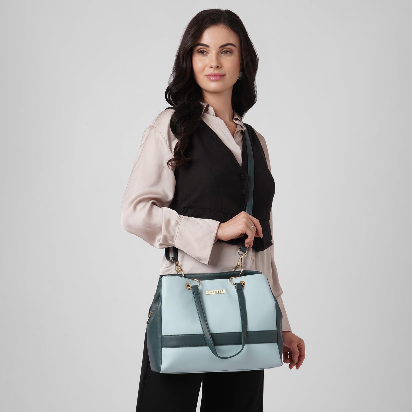Caprese womens SERI S Small BLUE Satchel