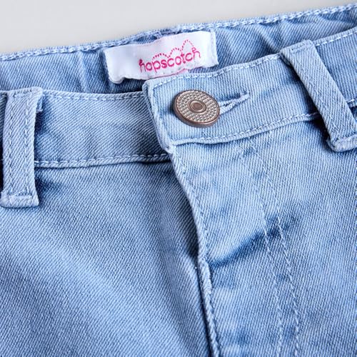 Hopscotch Girls Blue Heart Patch Denim Jeans for Ages (3-4 Years)