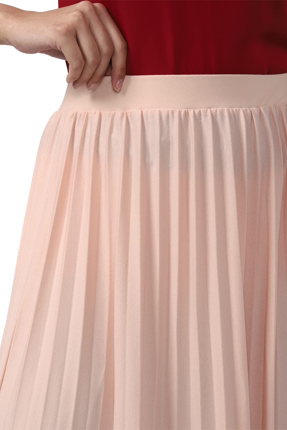 Van Heusen Cotton Western Skirt Peach