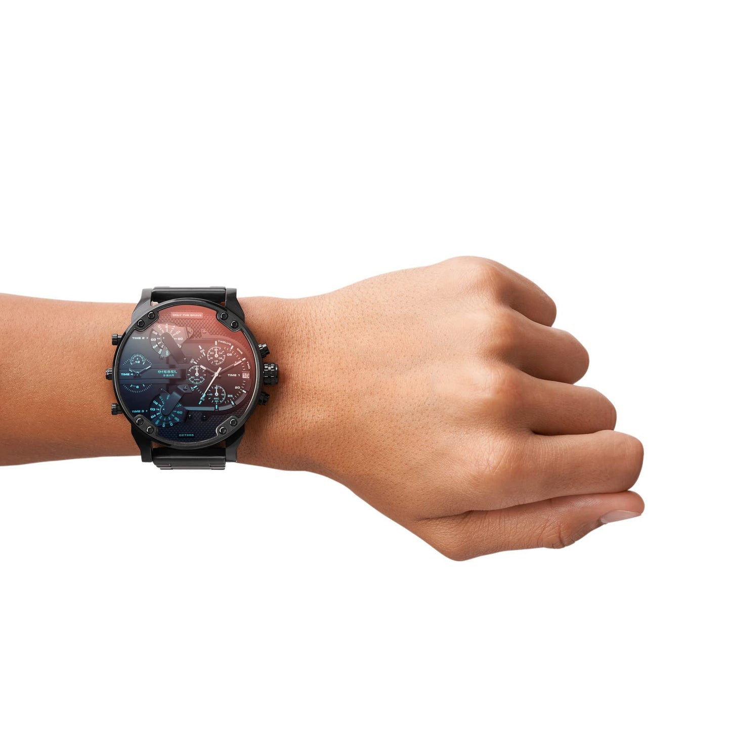 Diesel Analog Stainless Steel Black Dial and Band (Big dial) Men's Watch-DZ7395