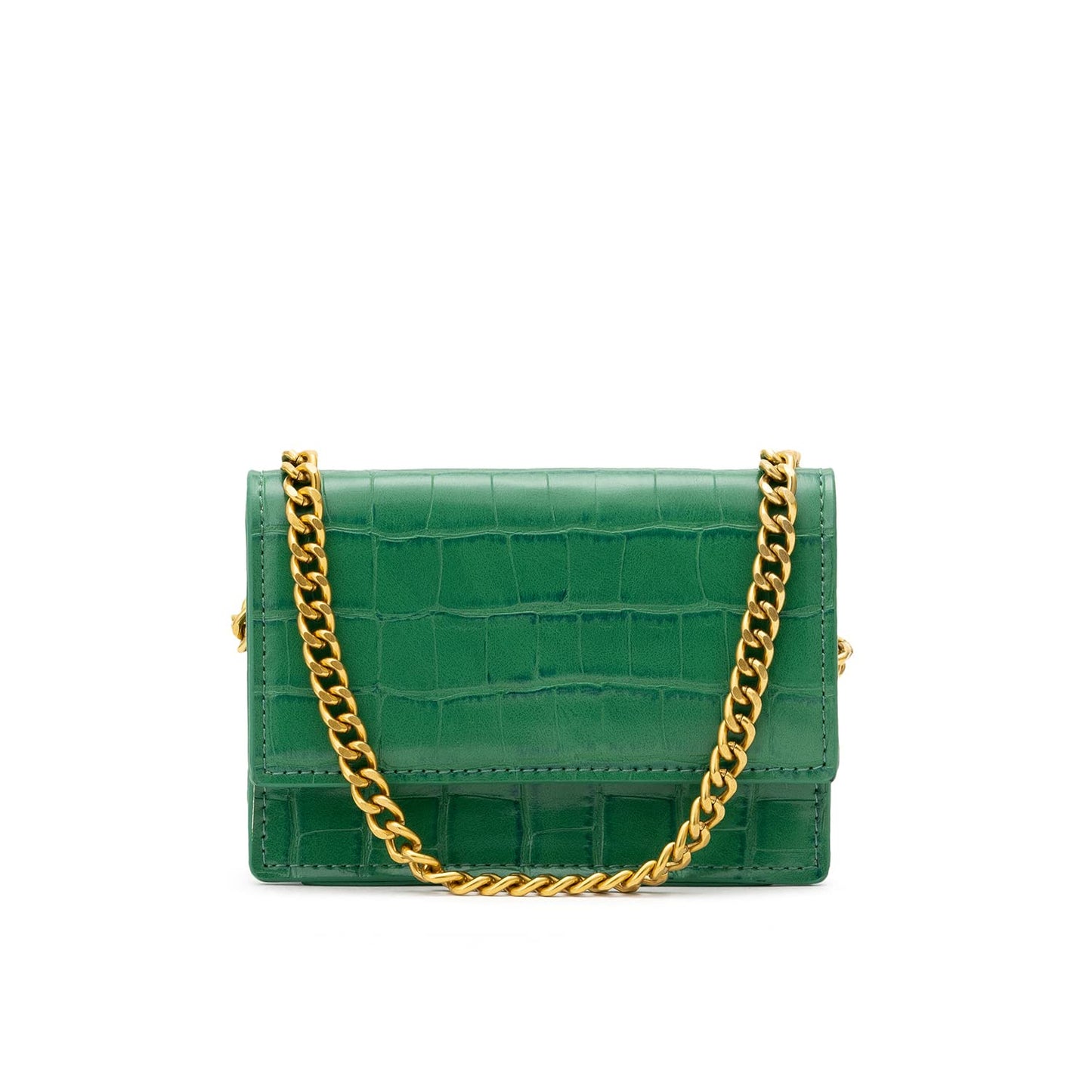 Miraggio Camilla Women's Faux Leather Sling Wallet - Green