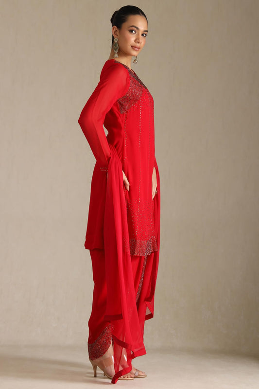 Soch Womens Georgette Suit Set With Stone Work