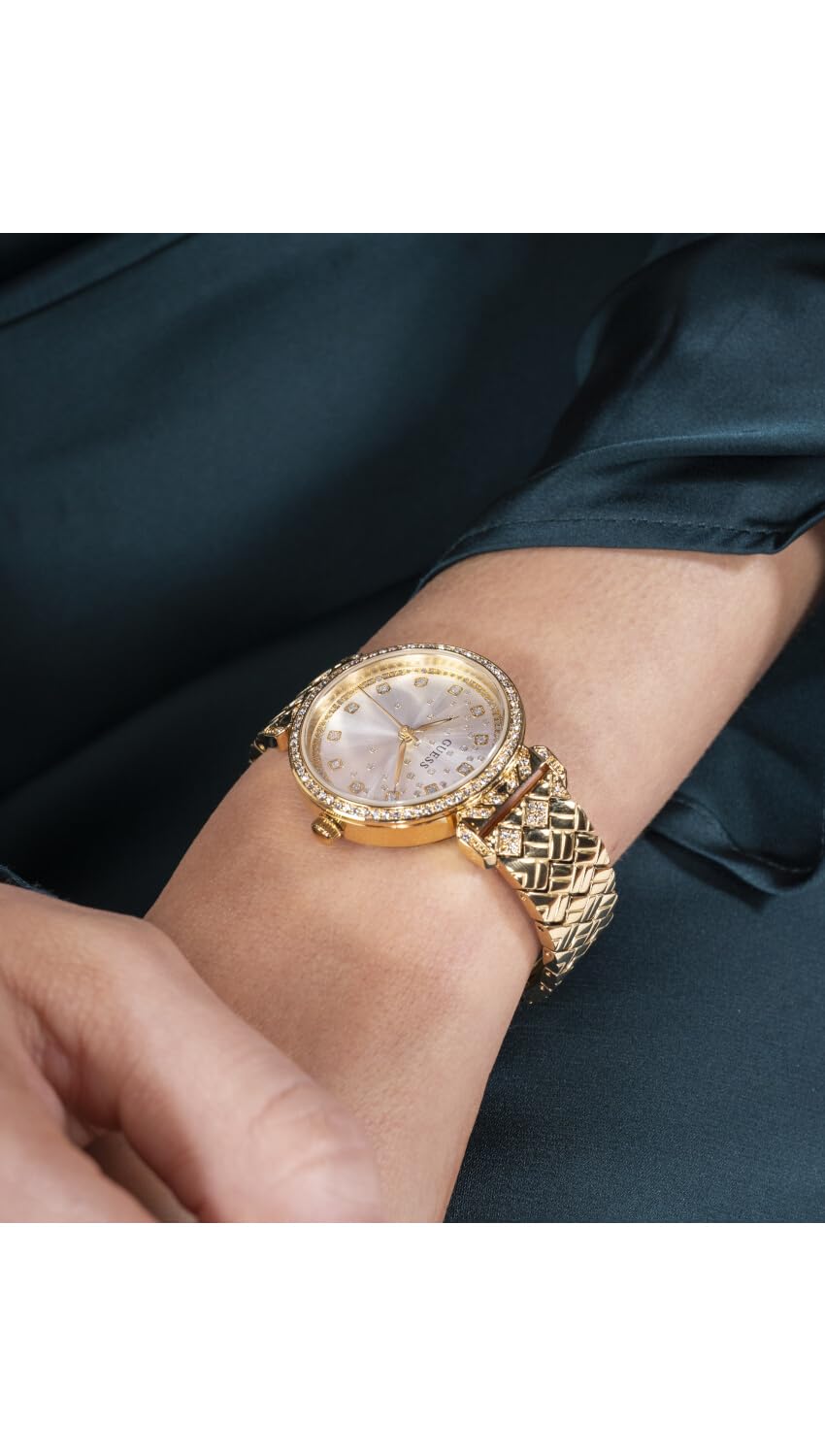 GUESS Analog Silver Dial Women's Watch-GW0763L2