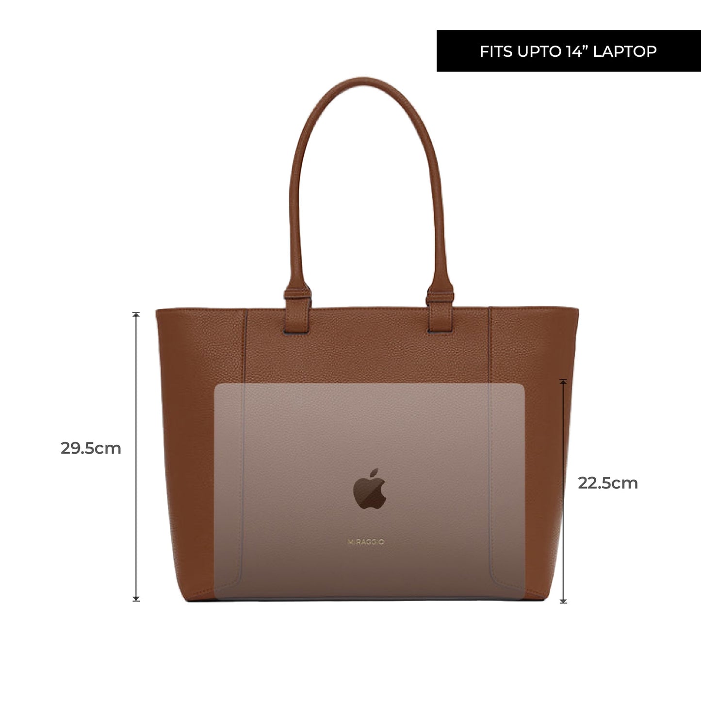 Miraggio Kris Laptop Tote Bag Fits Upto 14 Inch Laptop | Shoulder Bag For Women Office Use | Office Bag For Women Stylish