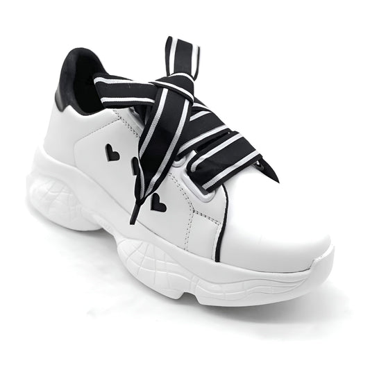 Antox Mid-Top Lace-Up Casual Sneakers Shoes for Womens (Black-36)