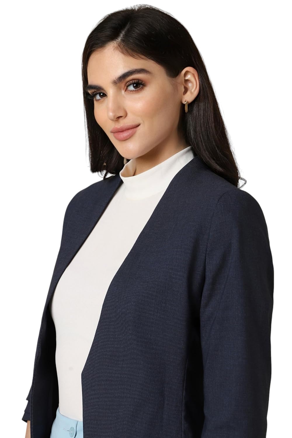 Allen Solly Women's Blazer (AHBZWRGFU68394_Navy