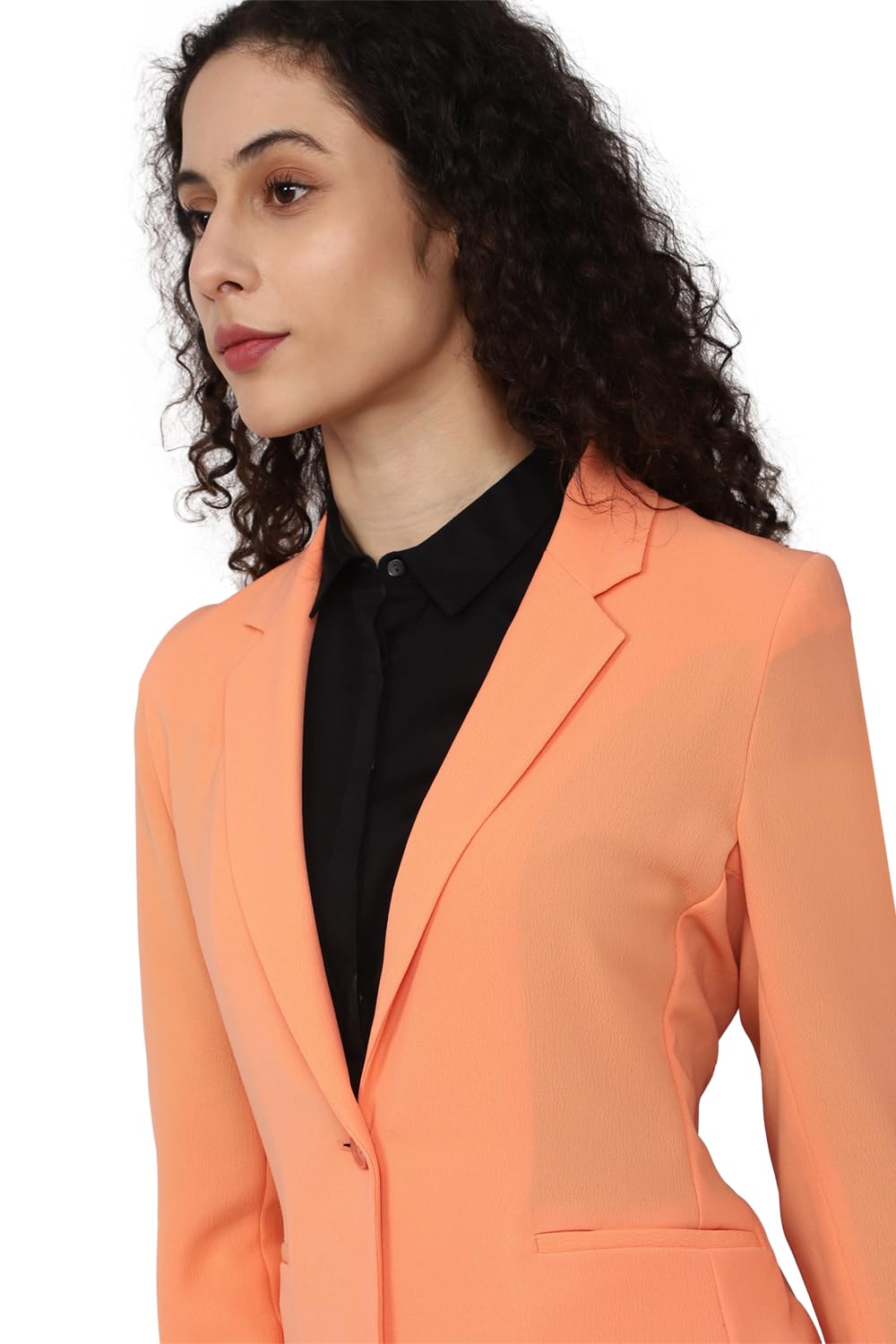 Van Heusen Women's Blazer (VWBZFRGBN28445_Peach