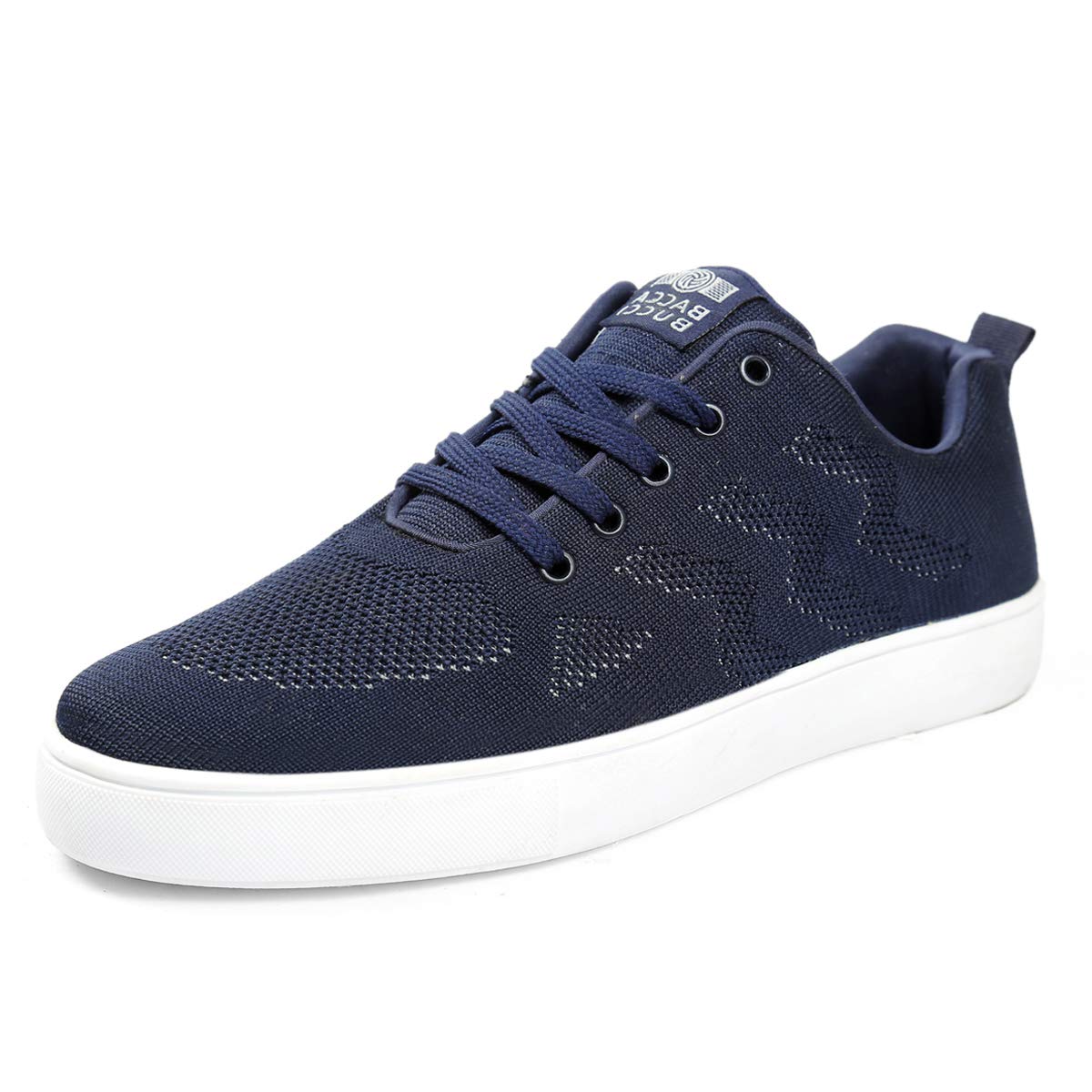 Bacca Bucci® Men's Knitted Canvas Venice Comfort/Air Flow Casual/Sneakers Shoes for Men- Blue, Size UK6