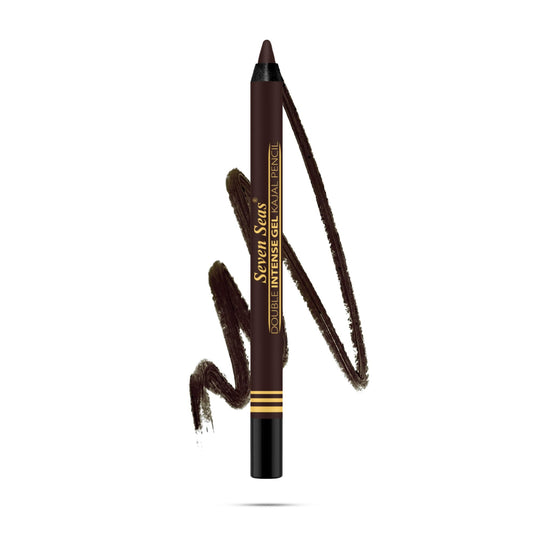 Seven Seas Longwear Matte Eye Pencil | 12 Hr Long Stay | Smooth One Stroke Application | Intense Color Pay Off | Soft Blendable Formula | Smudge Proof | Water Proof (Brown)