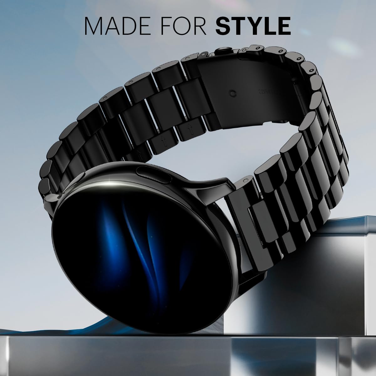 Noise Vortex Plus 1.46” AMOLED Display, AoD BT Calling, Sleek Metal Finish, 7 Days Battery Life, All New OS and with 100+ Watch Faces & Health Suite (Metal Black)