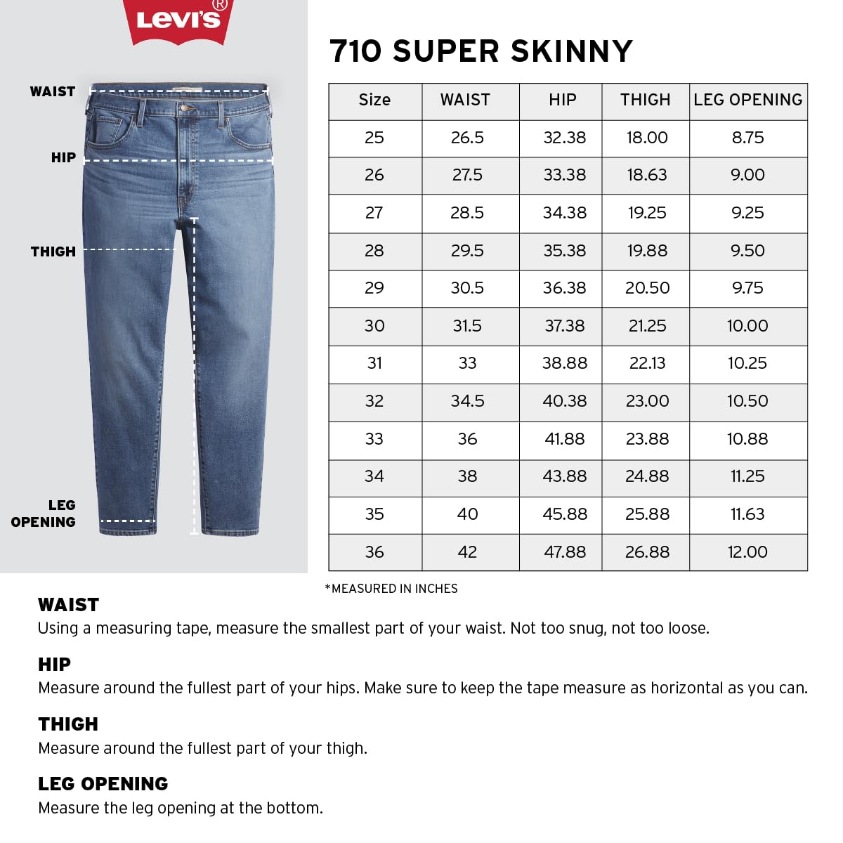Levi's Women's Skinny Jeans (A7088-0044_Dark Indigo_28)