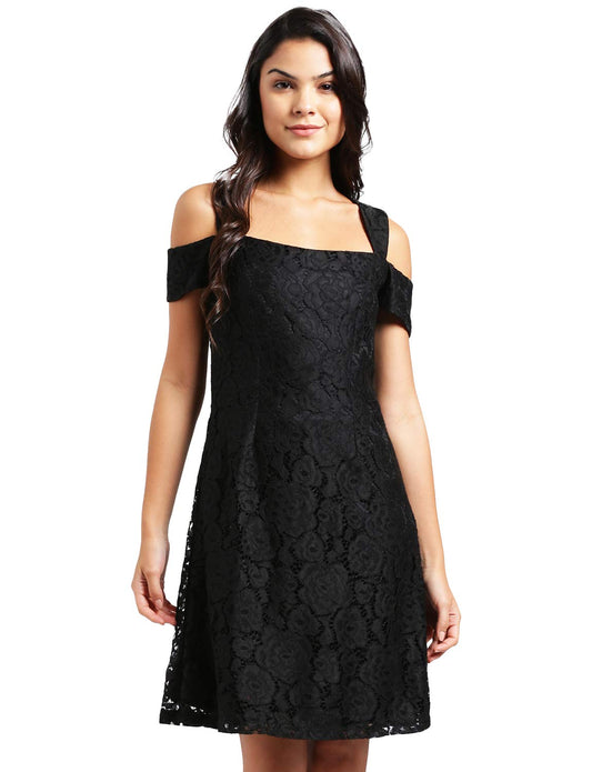 Zink London Women's Mini Dress (D00392_S_Black_Small)