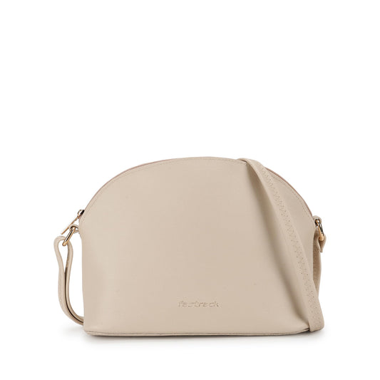 Fastrack Pumice White Casual Sling Bag for Women, Girls and Ladies with adjustable Sling Strap