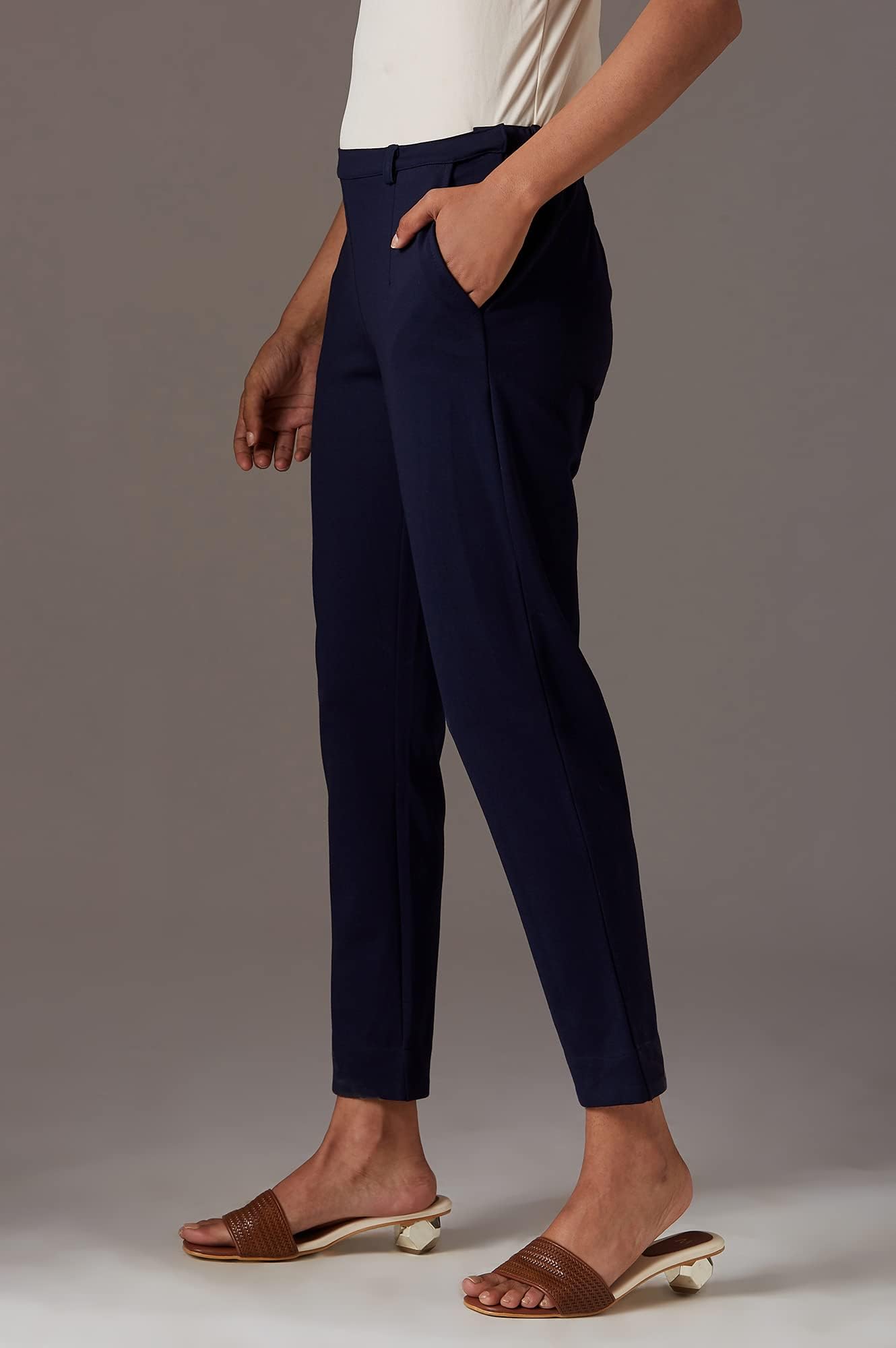W Strechable Slim Pants for Women | Trousers for Women | W for Woman