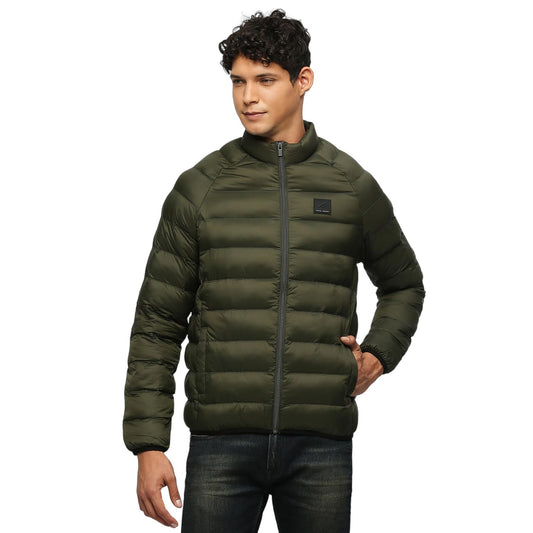 Pepe Jeans Men's A-Line Coat (PM402934_Olive Green