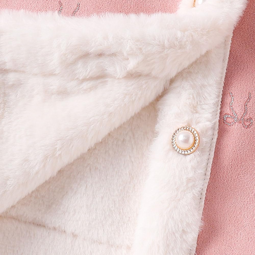 Hopscotch Girls Polyester Waist Length Jackets in Pink Color For Ages (2-3 Years)