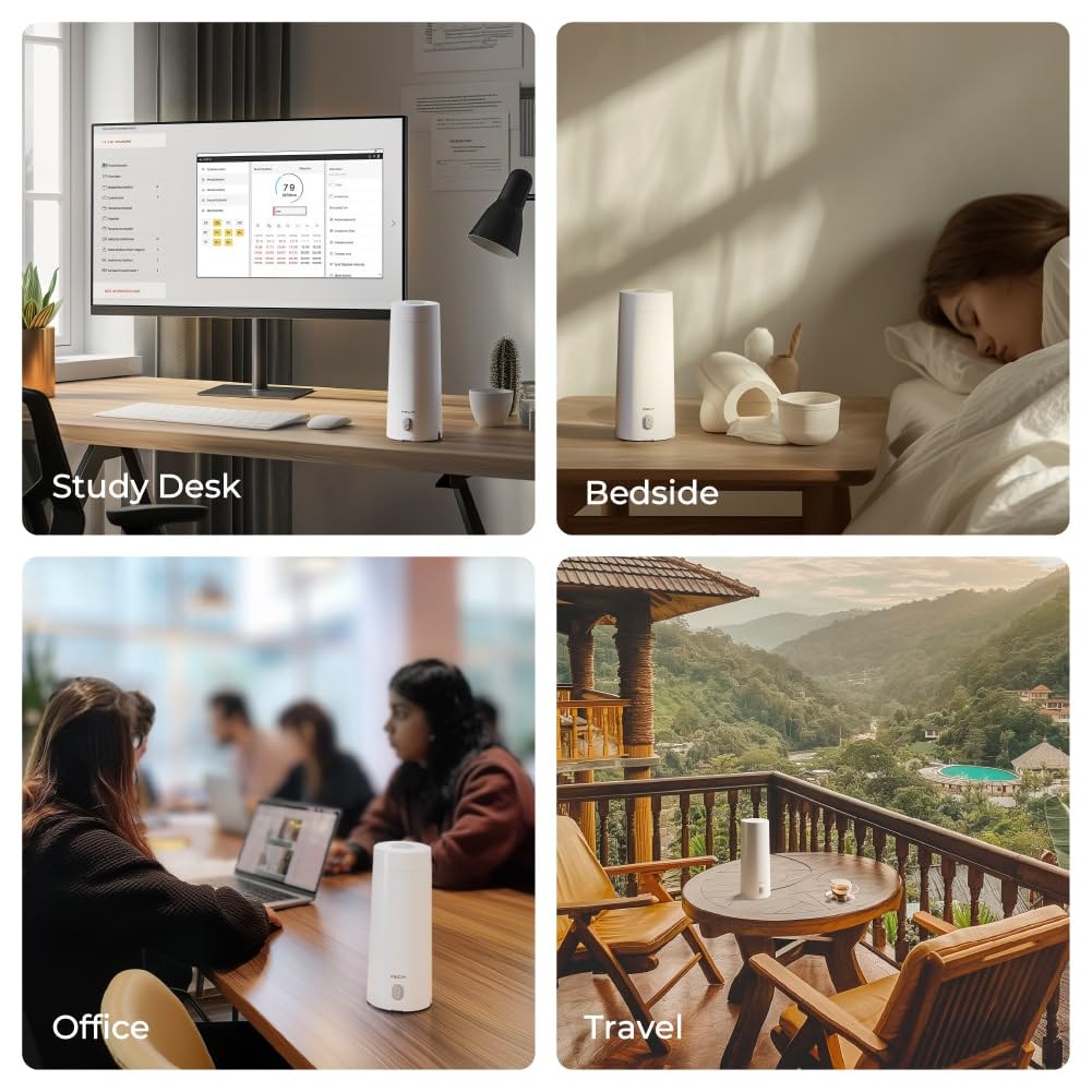 XECH Small Electric Kettle For Travel Hot Water Mini Kettle In-Built Cable Portable Bottle Design 300W Heating Element to Boil Water and Prepare Tea Coffee without Milk (Hydroboil Lite)