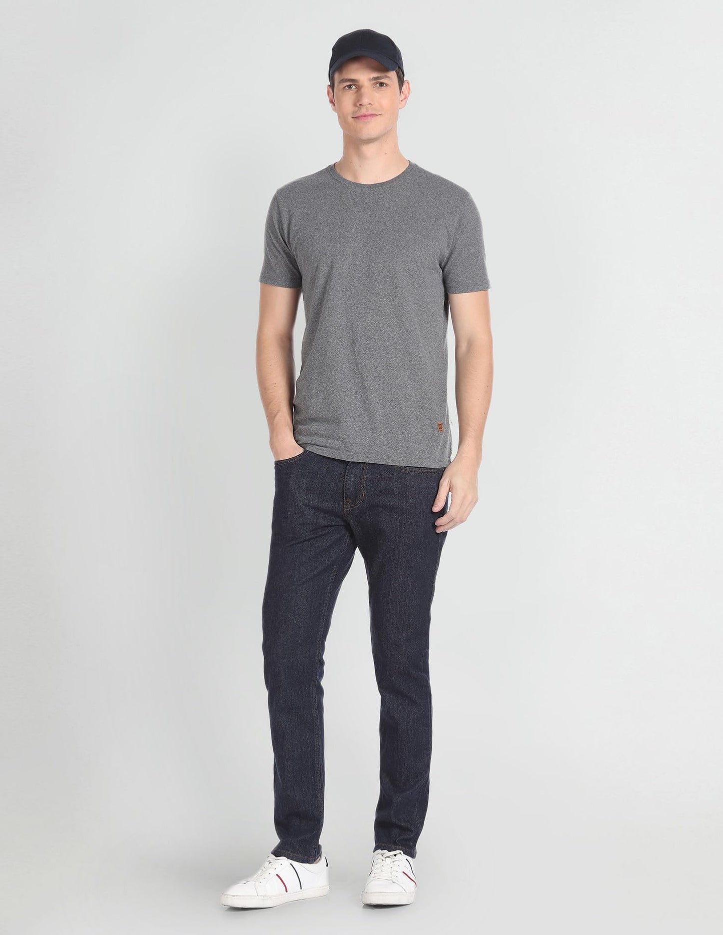 U.S. POLO ASSN. Men's Slim Mid Rise Jeans (UDJENO1281 Blue,30